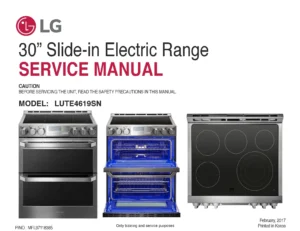 Lg lute4619sn service manual cover freestanding range