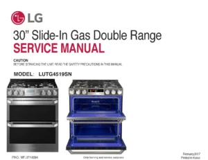 Lg lutg4519sn service manual cover freestanding range