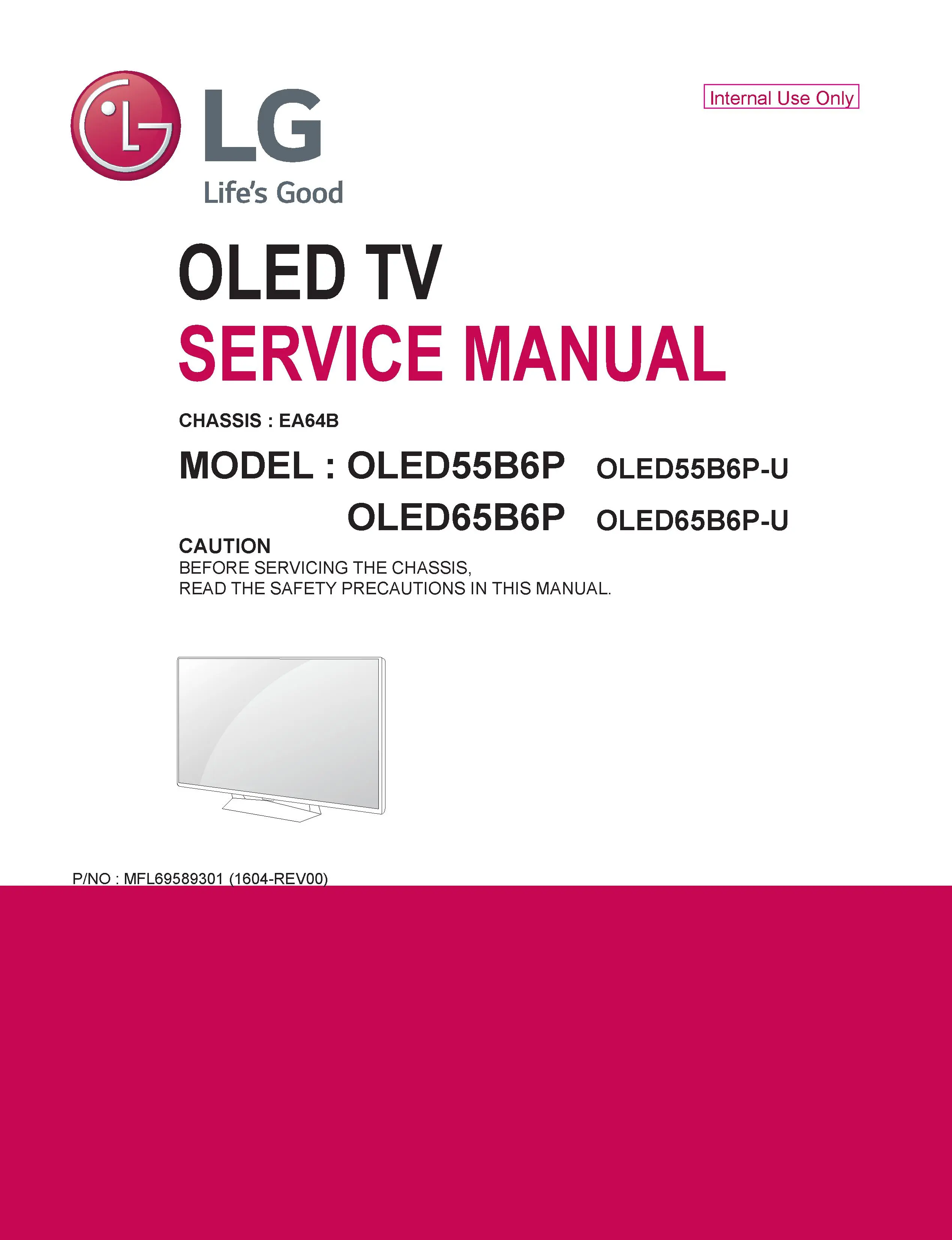 Lg oled55b6p service manual cover with photo's of Beko dryers, model code and contents