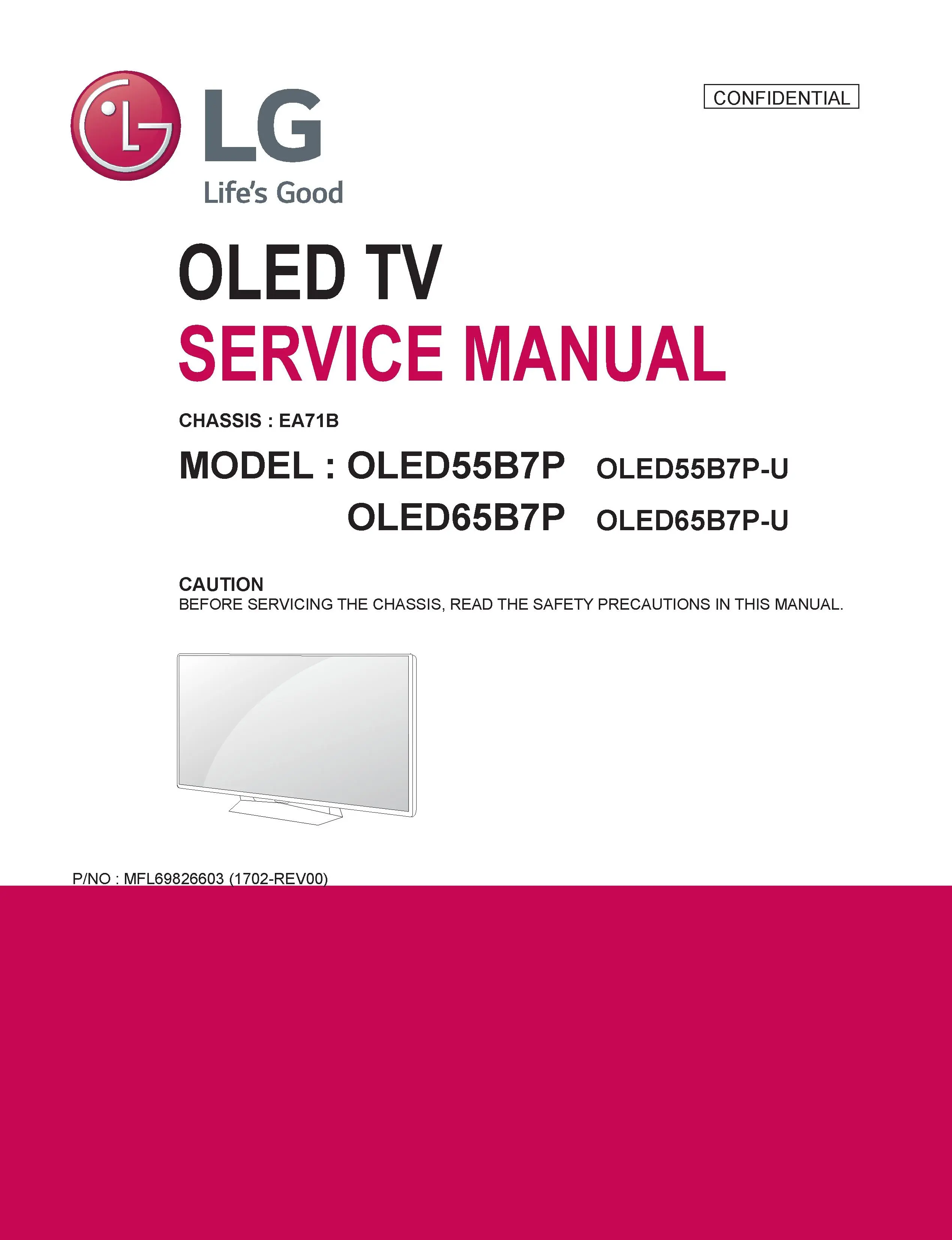 Lg oled55b7p service manual cover with photo's of Beko dryers, model code and contents