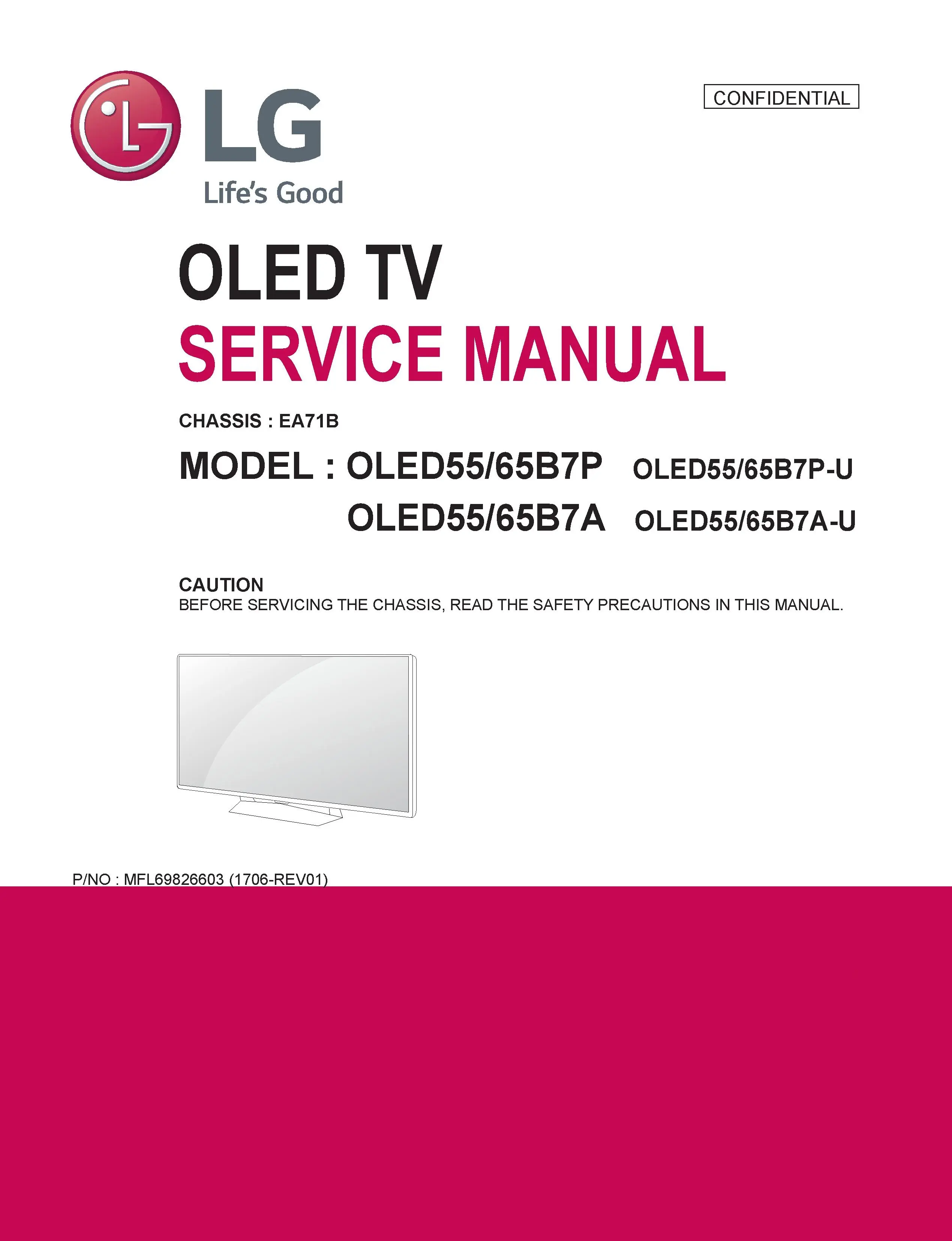 Lg oled65b7a oled55b7a oled65b7p oled55b7p service manual cover with photo's of Beko dryers, model code and contents