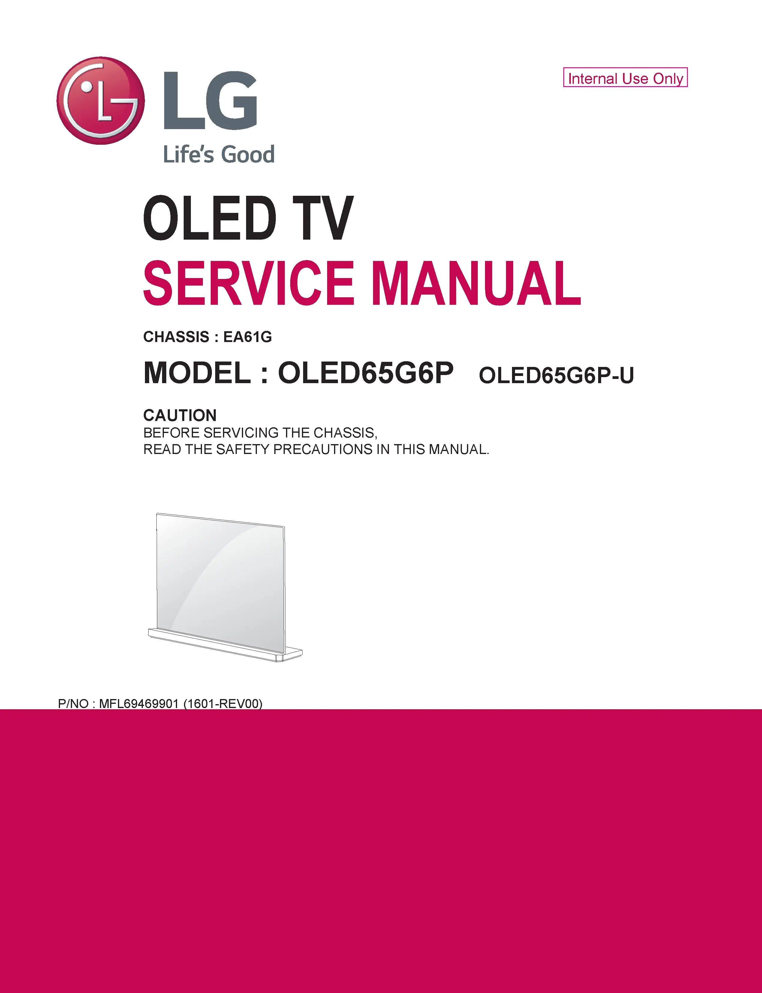 Lg oled65g6p service manual cover with photo's of Beko dryers, model code and contents
