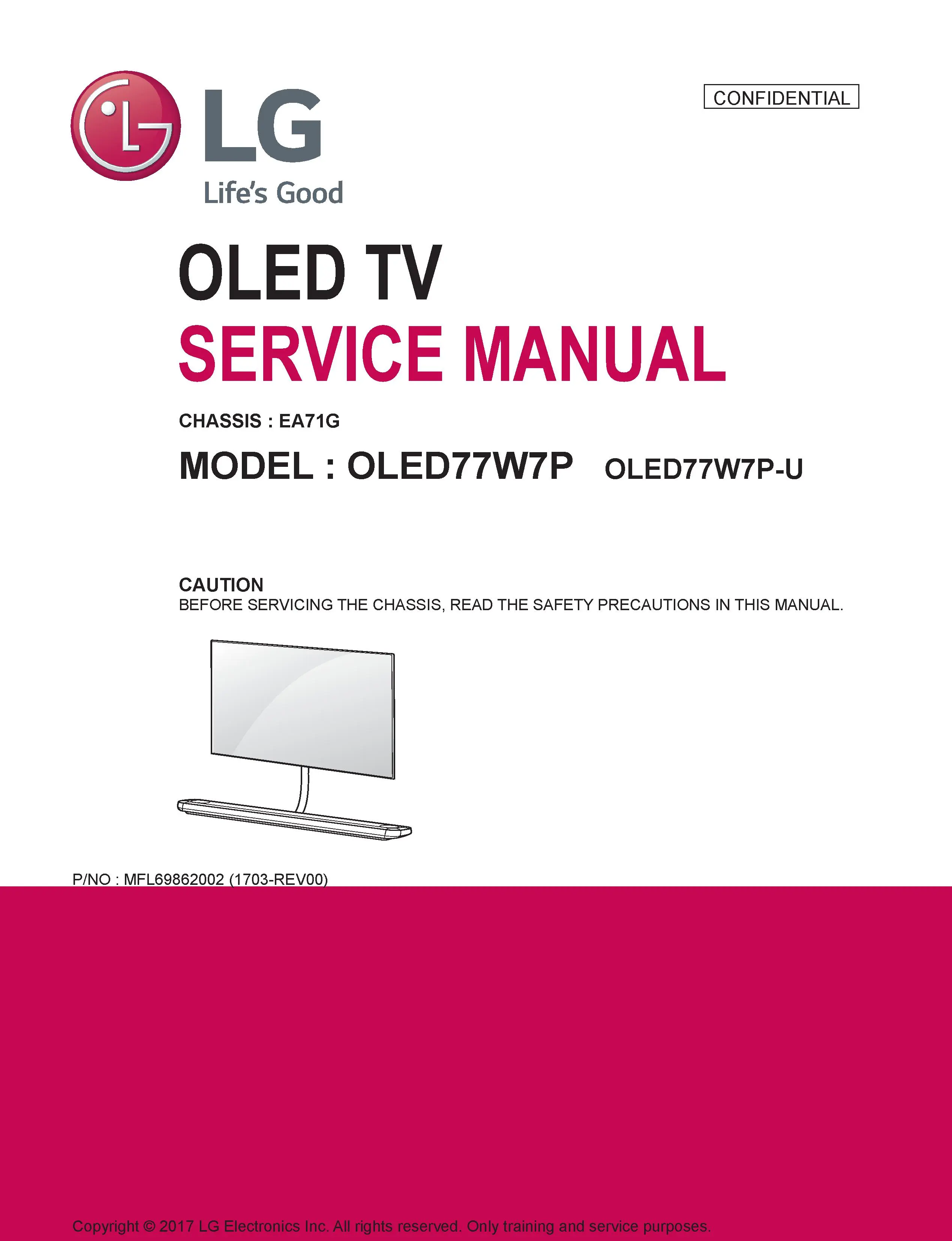 Lg oled77w7p service manual cover with photo's of Beko dryers, model code and contents