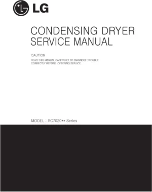 Lg rc7064a5z service manual cover for dryer