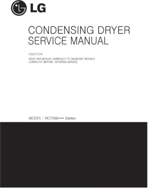 Lg rc7066a2z service manual cover for dryer