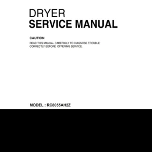 Lg rc8055ah2z service manual cover freestanding range