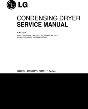 Lg rc9012a service manual cover for dryer