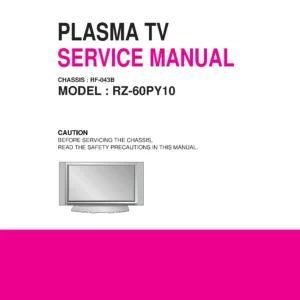 Lg rz 60py10 service manual cover with photo's of Beko dryers, model code and contents