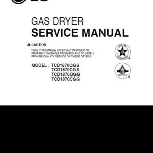 Lg tcd1870cgs tcd1870qgs service manual cover freestanding range