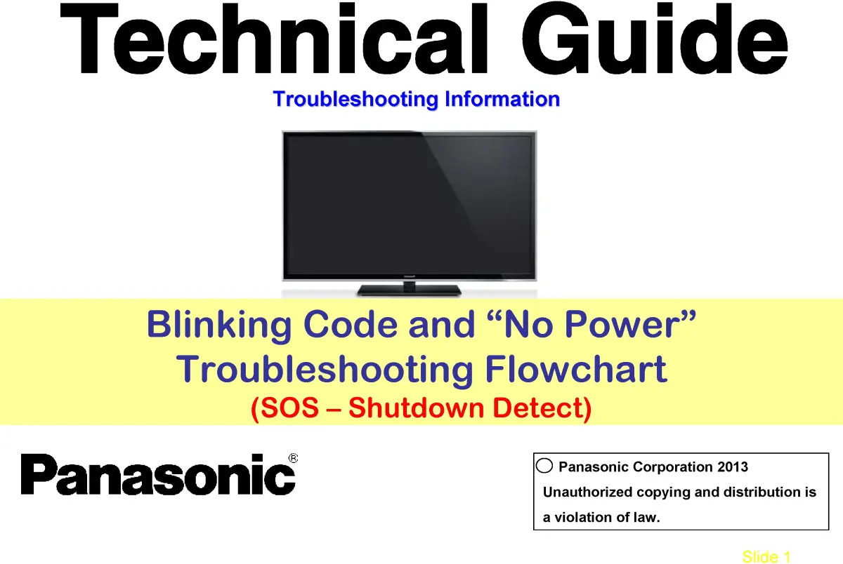 Panasonic tc p60s60 service manual cover with photo of the television, TV type, chassis code, model code, creation date and document number