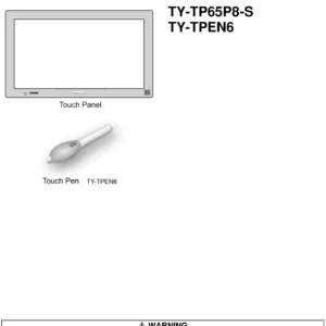 Panasonic ty tp65p8 tpen6 service manual cover with photo of the television, TV type, chassis code, model code, creation date and document number