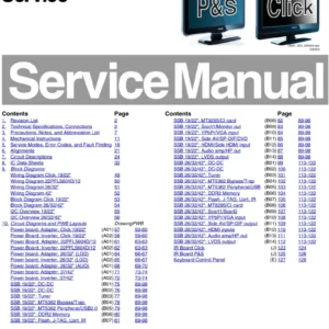 Philips 22pfl5604d service manual cover with photo of the television, TV type, chassis code, model code, creation date and document number