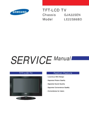 Samsung le22s86bd service manual cover