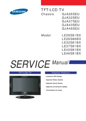 Samsung le26s86bd service manual cover