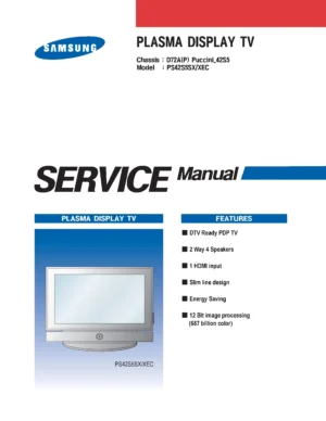 Samsung ps 42s5s ps42s5s service manual cover