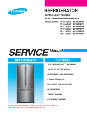Samsung rf195abpn service manual cover