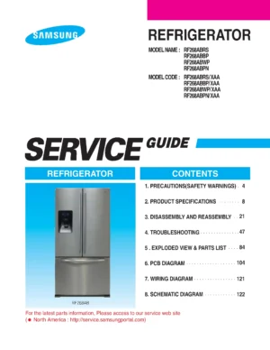 Samsung rf268abwp service manual cover