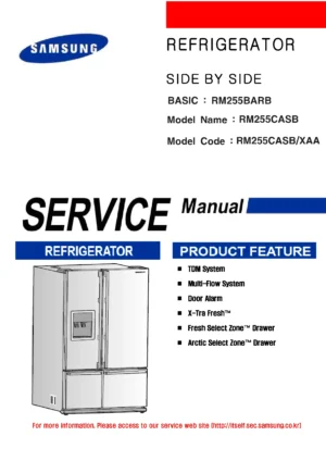 Samsung rm255casb service manual cover