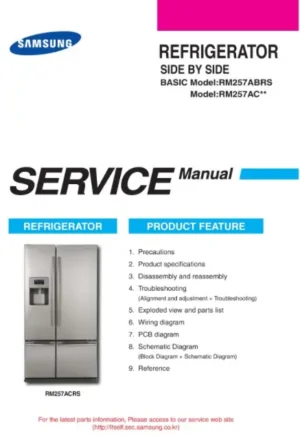 Samsung rm257acrs service manual cover