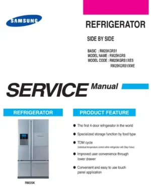 Samsung rm25kgrs service manual cover