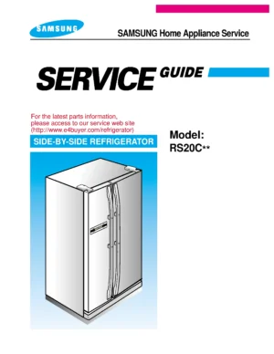 Samsung rs20crsv service manual cover