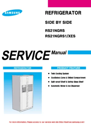 Samsung rs21ngrs service manual cover