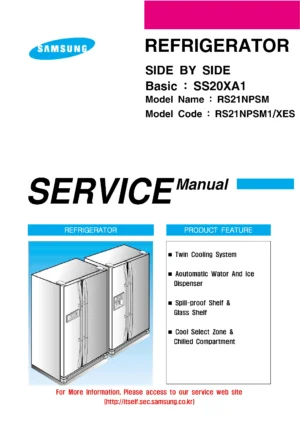 Samsung rs21npsm service manual cover