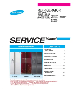 Samsung rsg5durs service manual cover