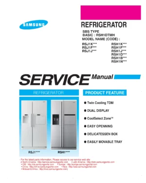 Samsung rsh1dbrs service manual cover