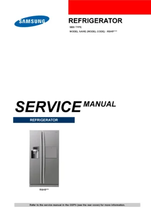 Samsung rsh5zptpn rsh5ptts rsh5utrs rsh5zepn service manual cover