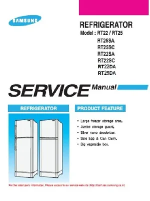 Samsung rt25scsw service manual cover