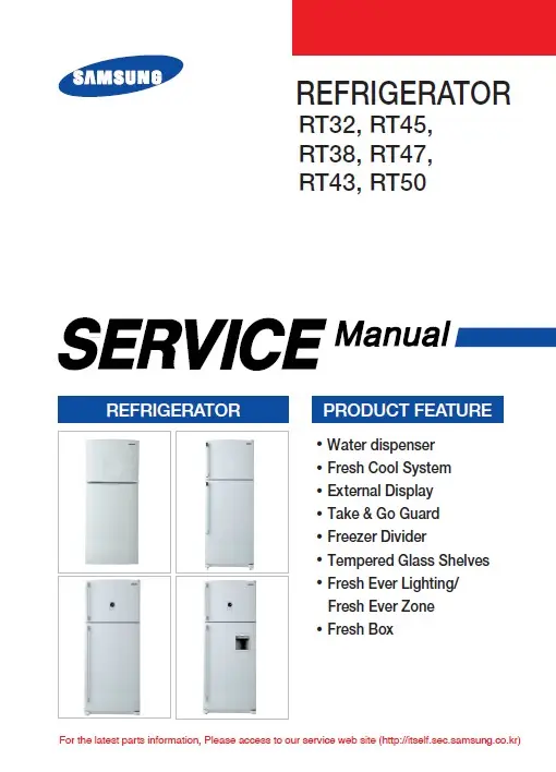 Samsung rt45usgl service manual cover