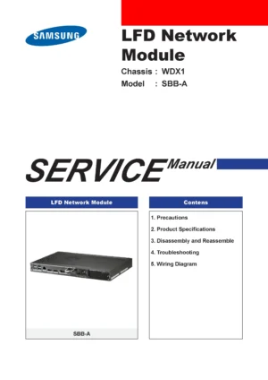 Samsung sbb a set back box service manual cover