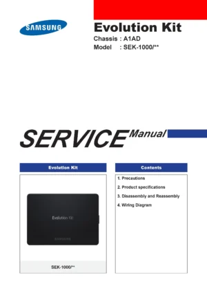 Samsung sek 1000 evolution kit service manual cover
