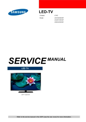 Samsung un46eh6030f service manual cover