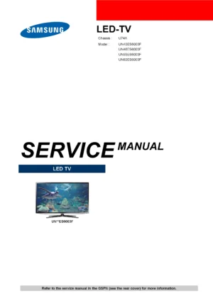 Samsung un46es6003 un46es6003f un46es6003fxza (101p)p service manual cover
