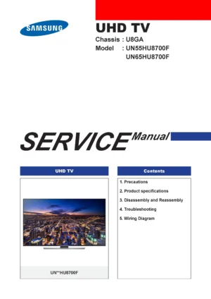 Samsung un55hu8700 un55hu8700f un55hu8700fxza (131p)p service manual cover