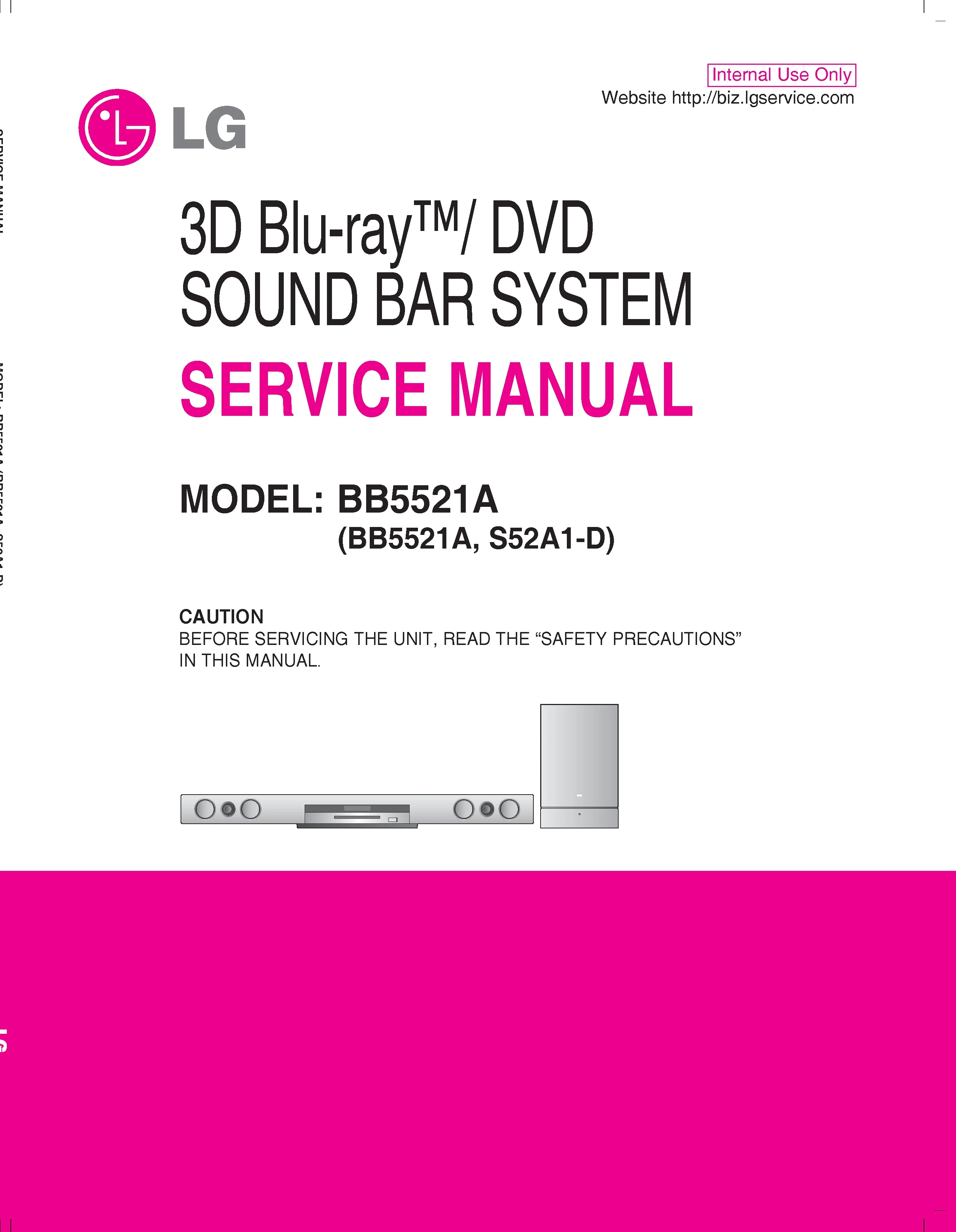 Lg bb5521a service manual cover