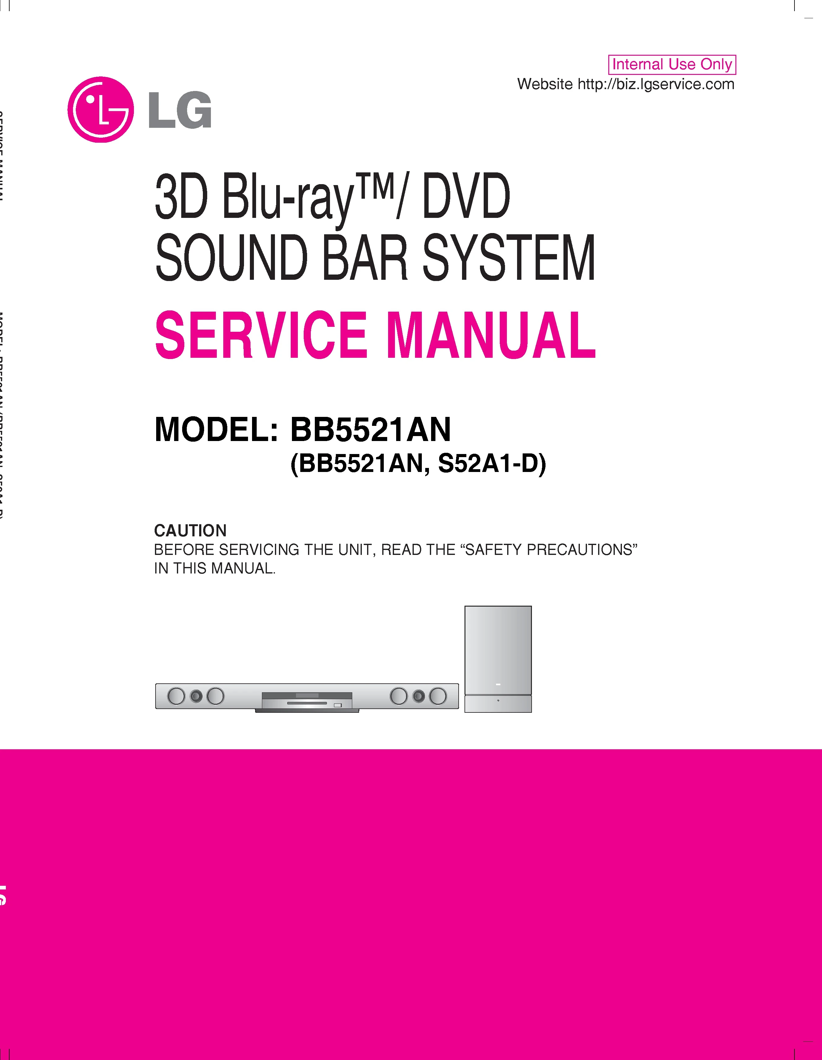 Lg bb5521an service manual cover