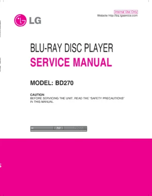 Lg bd270 service manual cover