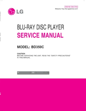 Lg bd350c service manual cover