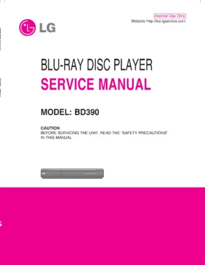 Lg bd390 service manual cover
