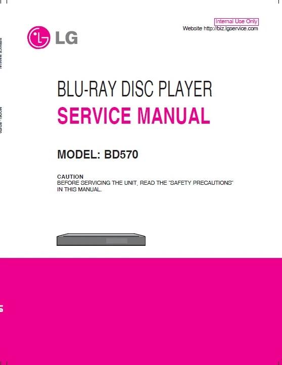 Lg bd570 service manual cover