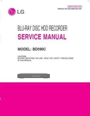 Lg bd590c service manual cover