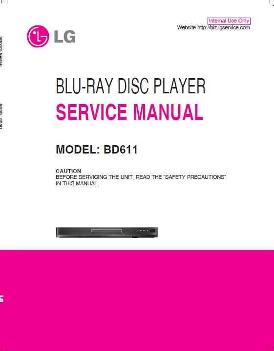 Lg bd611 service manual cover