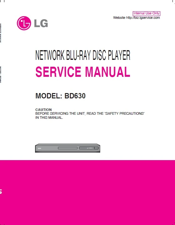 Lg bd630 service manual cover