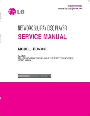 Lg bd630c service manual cover