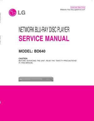 Lg bd640 service manual cover