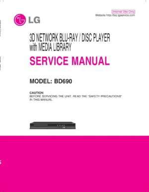 Lg bd690 service manual cover