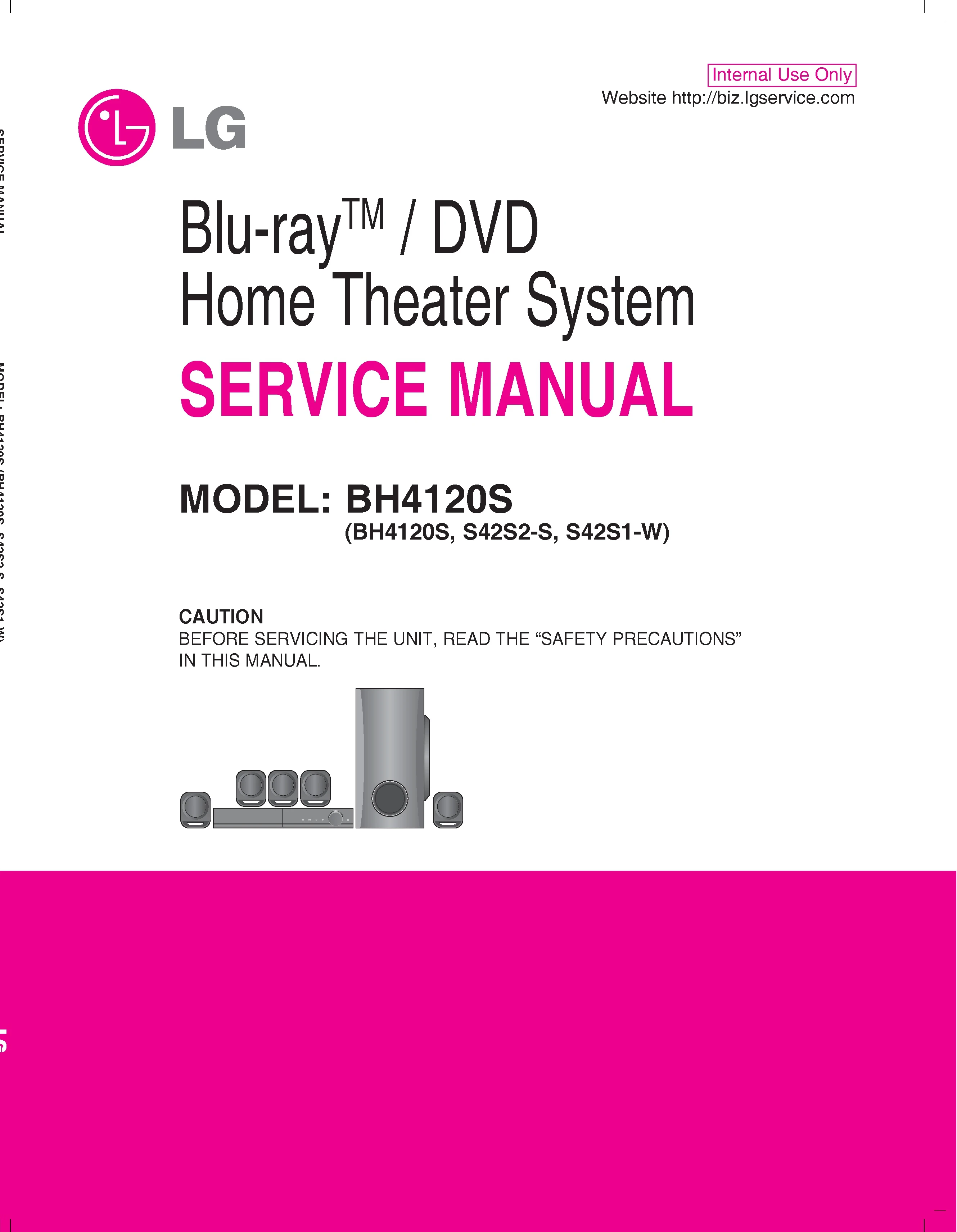 Lg bh4120s service manual cover